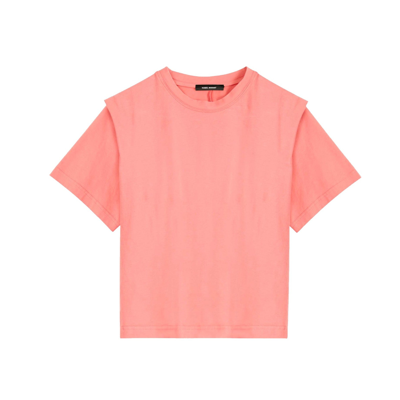 Shop Isabel Marant Etoil Zelitos Cotton T-shirt In Pink