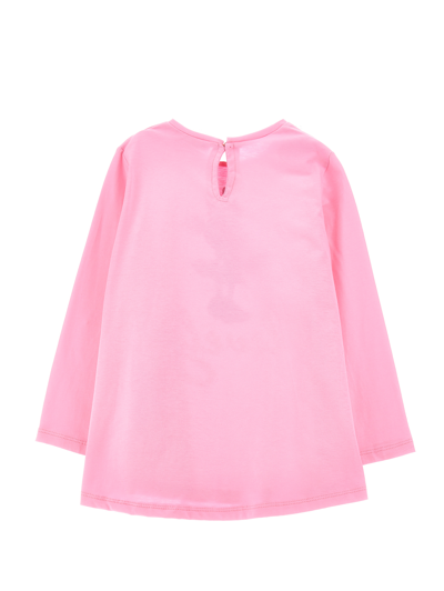 Shop Monnalisa Disney Jersey Maxi T-shirt In Sachet Pink