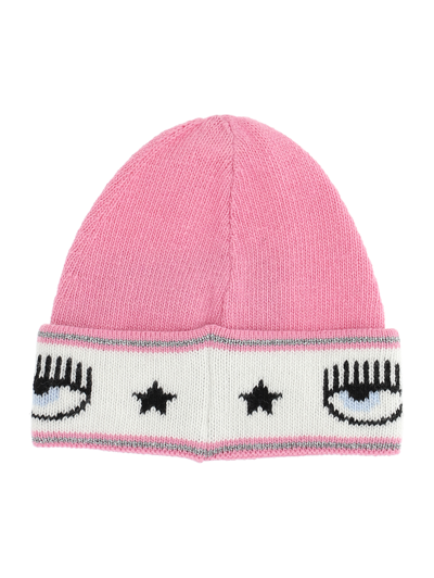 Shop Chiara Ferragni Maxi Logomania Hat In Sachet Pink