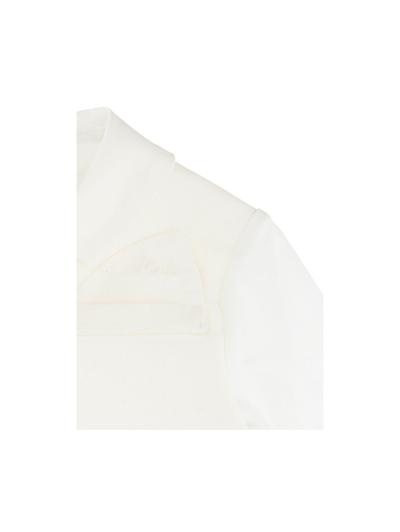 Monnalisa Velvety Soft Ceremony Set In Cream