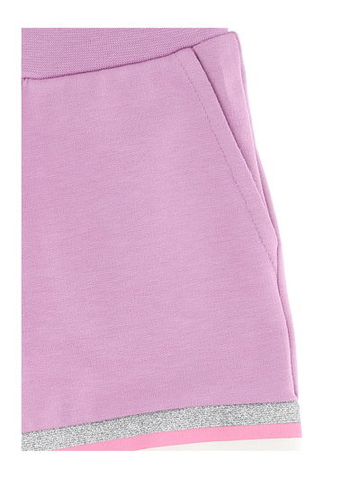 Chiara Ferragni Maxi Logomania Jersey Joggers In Violet Tulle