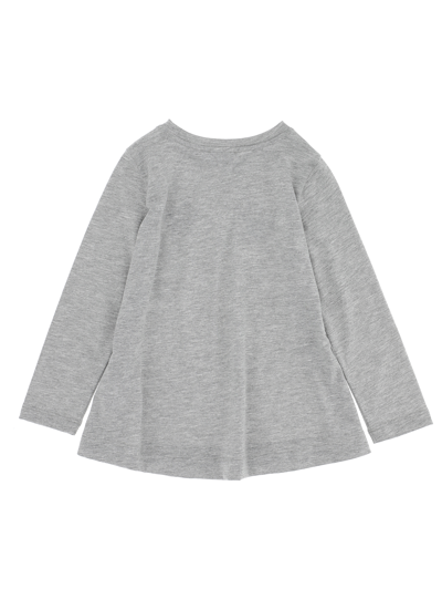 Shop Chiara Ferragni Eyestar Long-sleeved Maxi T-shirt In Grey