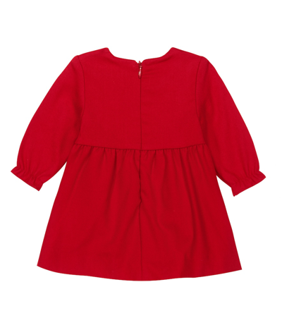 Shop Tartine Et Chocolat Baby Embroidered Dress In Rouge
