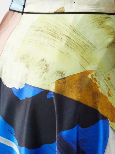 Roksanda Stained-glass High-waist Silk-satin Skirt In Multi