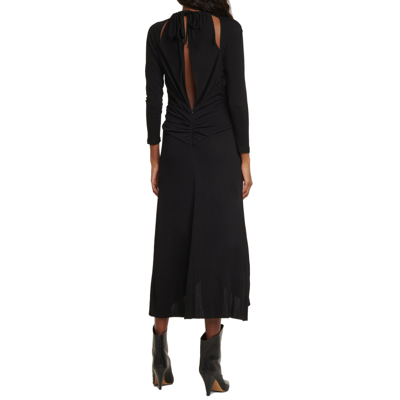 Shop Isabel Marant Jadessi Cutout Midi Dress In Black