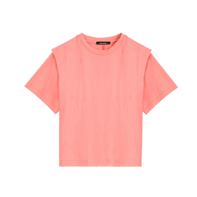 Shop Isabel Marant Étoile Isabel Marant Etoil Zelitos Cotton T-shirt In Pink