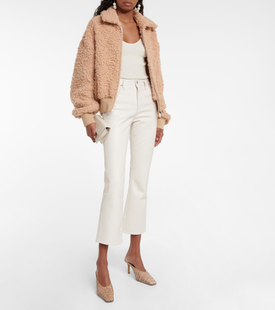 Citizens Of Humanity Isola Mid-rise Cropped Bootcut Pants In Frosting