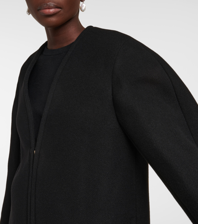 Shop Chloé Wool-blend Coat In Black