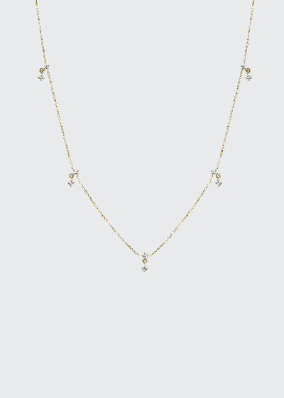 Shop Lizzie Mandler Fine Jewelry Eclat Diamond Station Necklace In Yg