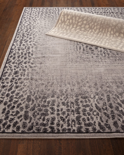 Shop Nourison Leonardo Animal Pattern Rug, 10" X 13' In Silver
