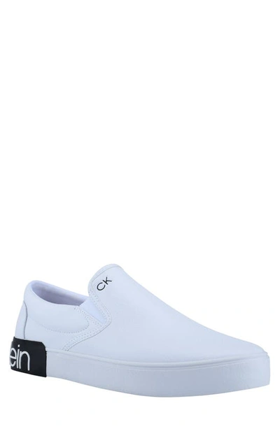 Calvin Klein Men's Ryor Casual Slip-on Sneakers Men's Shoes In White |  ModeSens