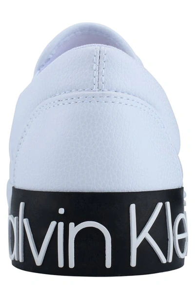 Shop Calvin Klein Ryor Slip-on Sneaker In White
