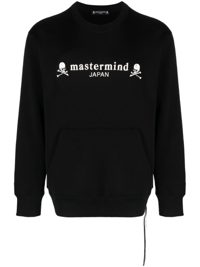 Shop Mastermind Japan Logo Print Cotton Sweatshirt - Men's - Cotton In Black