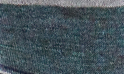 Shop Lorenzo Uomo Stripe Wool Blend Dress Socks In Navy