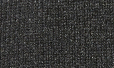 Schott Wool Blend Cardigan Sweater In Heather Black