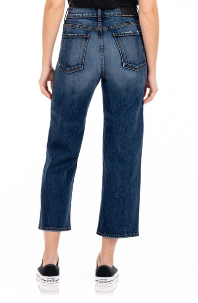 Shop Modern American Savannah High Waist Crop Wide Leg Jeans In Union