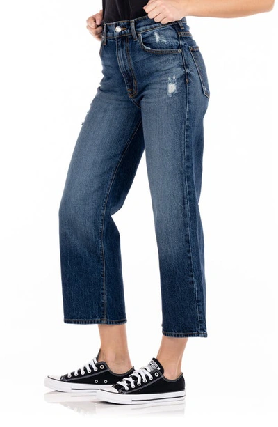 Shop Modern American Savannah High Waist Crop Wide Leg Jeans In Union