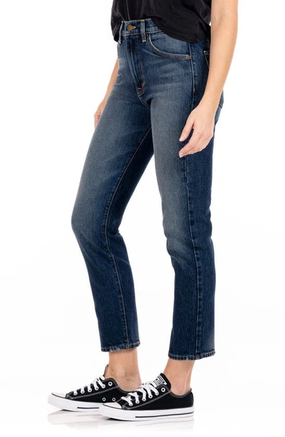 Shop Modern American Lafayette High Waist Crop Slim Straight Leg Jeans In Union