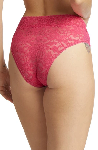 Shop Hanky Panky Daily Lace Briefs In Starburst (pink)