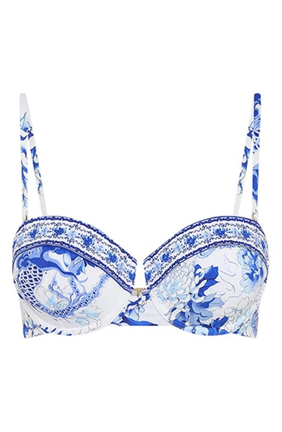 Shop Camilla Heart Of A Dragon Print Underwire Bikini Top