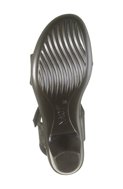 Naot Extant Sandal In Metallic Onyx/ Black Madras
