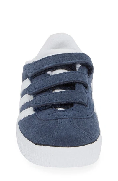 Shop Adidas Originals Gazelle Sneaker In Navy/ White