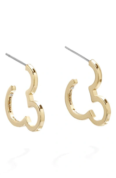 Shop Baublebar Mickey Mouse Hoop Earrings In Gold