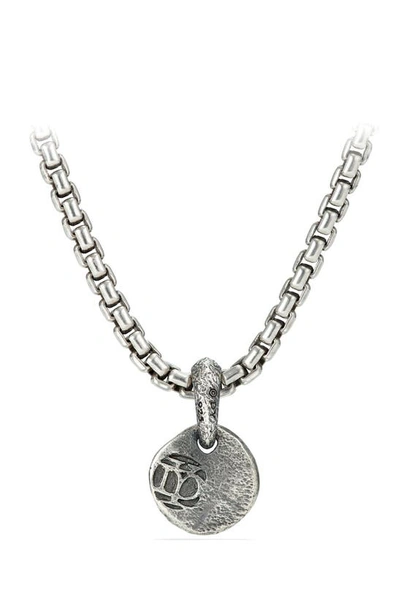 Shop David Yurman Shipwreck Coin Amulet, 10.5mm In Silver