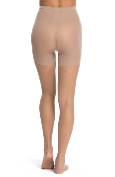 Shop Spanx Micro Fishnet Tights In Nude