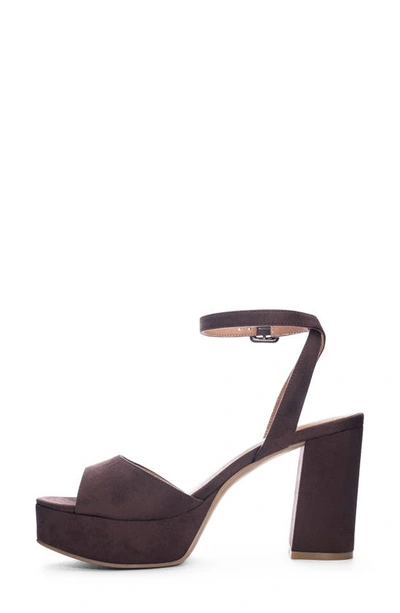 Shop Chinese Laundry Theresa Platform Sandal In Brown