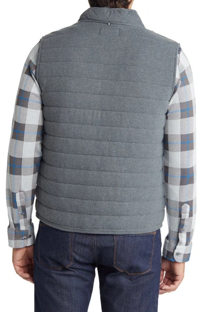 Shop Stone Rose Tech Jersey Puffer Vest In Charcoal
