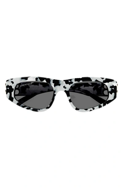 Shop Balenciaga 53mm Cat Eye Sunglasses In Havana