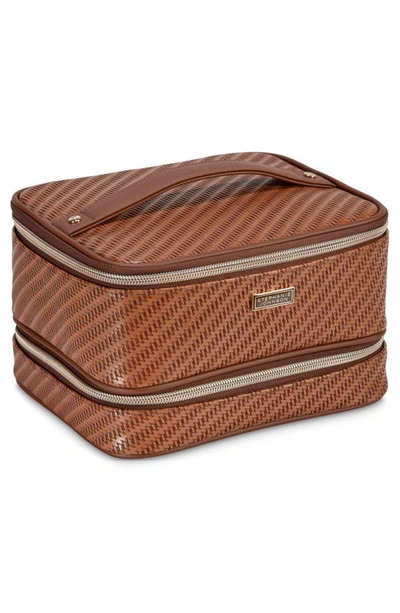 Shop Stephanie Johnson Rosewood Cognac Jenny Train Cosmetics Case