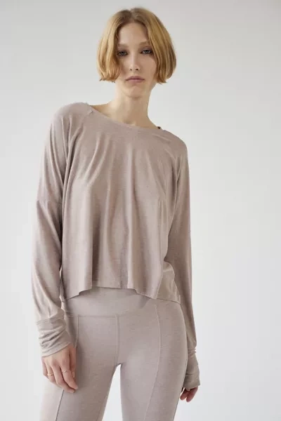 Shop Beyond Yoga Featherweight Daydreamer Top In Tan, Women's At Urban Outfitters