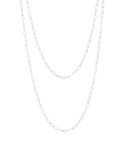 Shop Annoushka White Gold Long Cable Chain