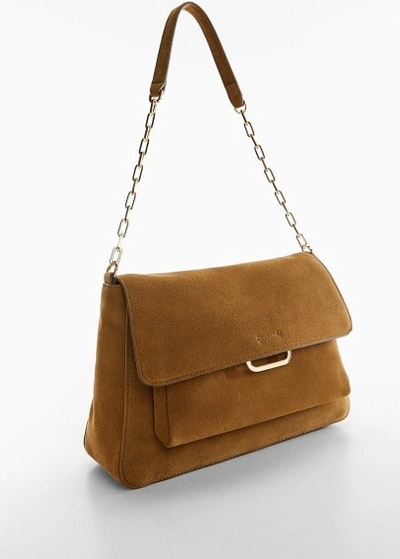 Mango flap leather bag sale