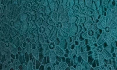 Nina Leonard Crochet Lace Sheath Dress In Radiant Teal