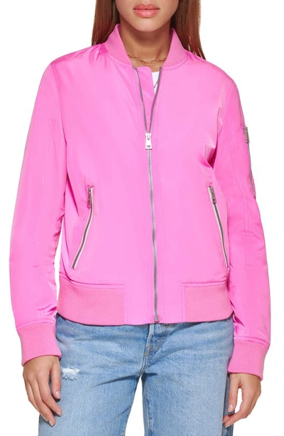 Shop Levi's® Levi's Ma-1 Satin Bomber Jacket In Pink
