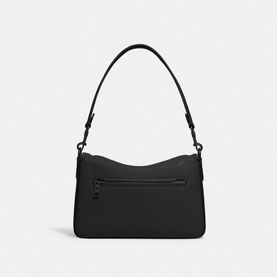 Shop Coach Soft Tabby Schultertasche In Pewter/black