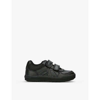 Geox Arzach Leather Low-top Trainers 4-7 Years In Black