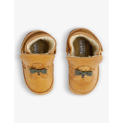 Shop Donsje Brown Aggas Gingerbread Leather Boots 0 Months - 2 Years