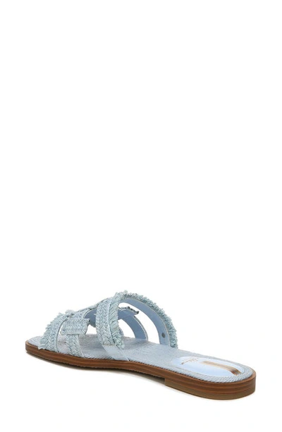 Shop Sam Edelman Woven Bay Slide Sandal In Riviera Blue