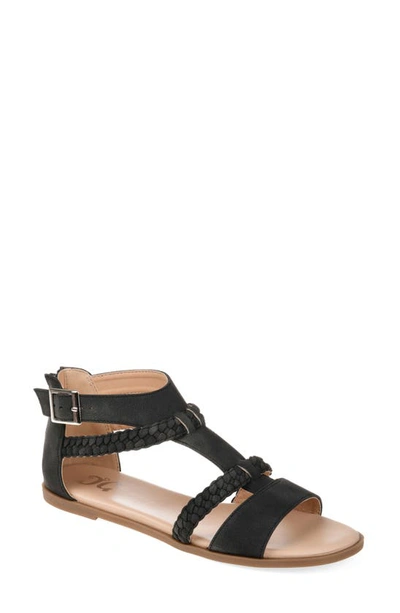 Shop Journee Collection Florence Sandal In Black