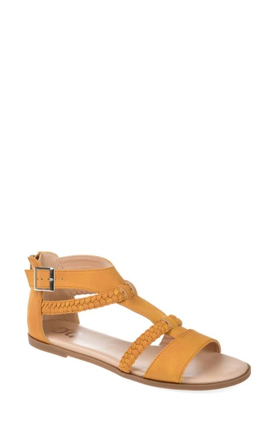 Shop Journee Florence Sandal In Mustard