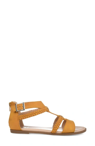 Shop Journee Florence Sandal In Mustard