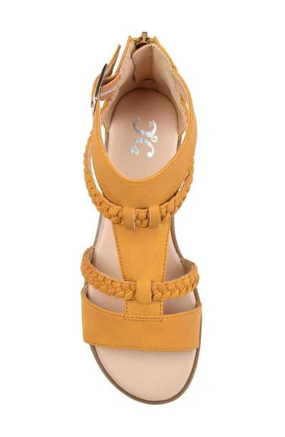 Shop Journee Florence Sandal In Mustard