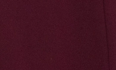 Nina Leonard Cap Sleeve A-line Dress In Deep Wine