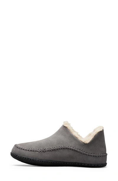 Sorel Men's Manawan Ii Faux Fur-lined Suede Slipper Shoes In Quarry