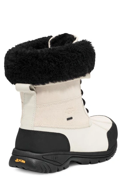 Shop Ugg Butte Waterproof Boot In White / Black