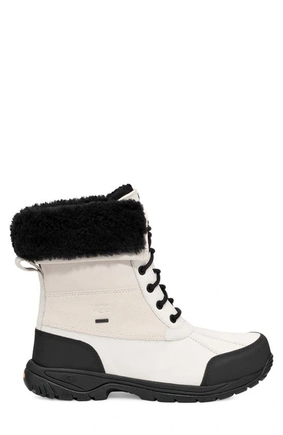 Shop Ugg Butte Waterproof Boot In White / Black